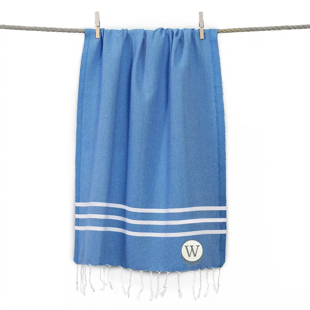 Linum Home Textiles Turkish Cotton Personalized Alara Pestemal Beach And Hand Towel Set - Image 6