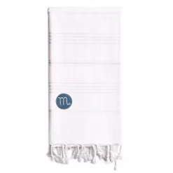 Linum Home Textiles Turkish Cotton Summer Fun Horoscope Scorpio Pestemal Beach Towel