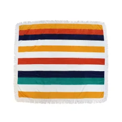 Sand & Surf Square Beach Towel With Fringe
