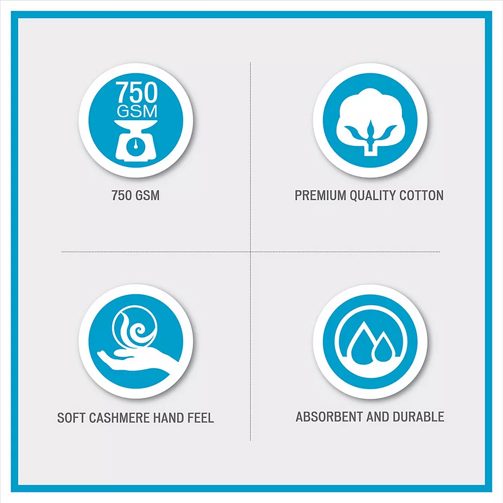 Beautyrest Plume 6-Piece Cotton Antimicrobial Towel Set - Image 5