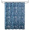 Madison Park Becca Seersucker Floral Shower Curtain