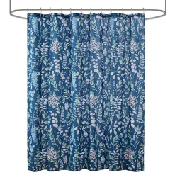 Madison Park Becca Seersucker Floral Shower Curtain