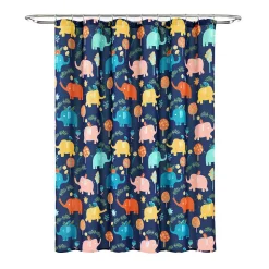 Lush Décor Lush Decor Hygge Elephant Shower Curtain