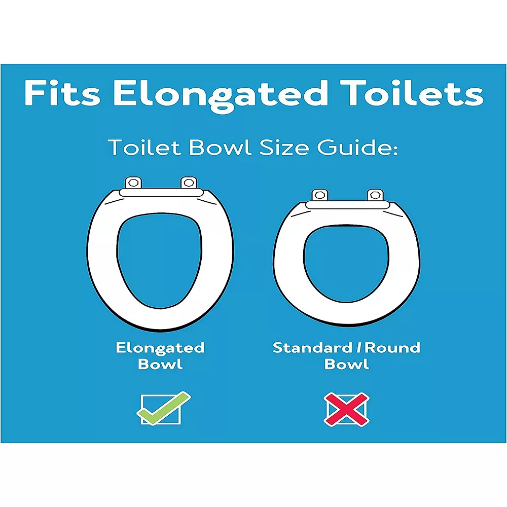 Carex Toilet Seat Riser, Elongated Raised Toilet Seat Adds 3.5 Inches To Toilet Height, For Assistance Bending Or Sitting, 300 Pound Weight Capacity - Image 2