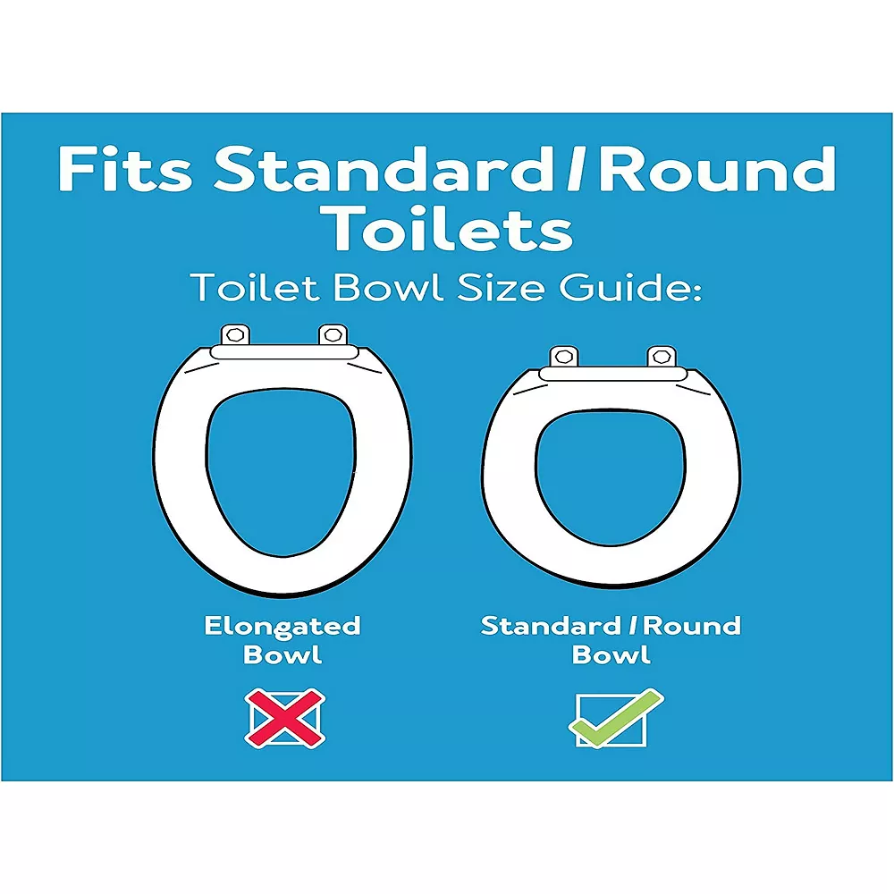 Carex Toilet Seat Riser, Round Raised Toilet Seat Adds 3.5 Inches To Toilet Height, For Assistance Bending Or Sitting, 300 Pound Weight Capacity - Image 2