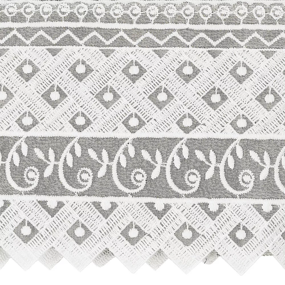 Linum Home Textiles Turkish Cotton Aiden 2-piece White Lace Embellished Hand Towel Set - Image 2