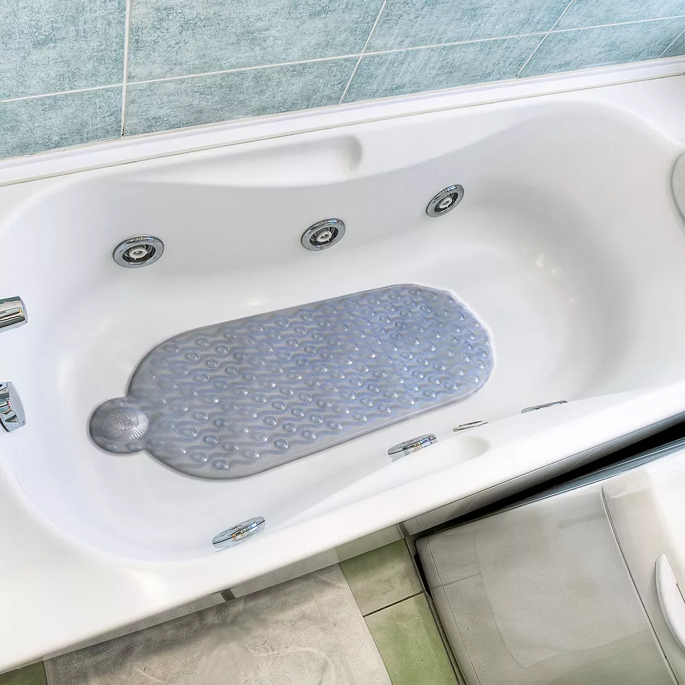 Popular Bath Swirl Tub Mat With Hair Catcher - Image 2