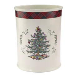 Spode Christmas Tree Tartan Wastebasket