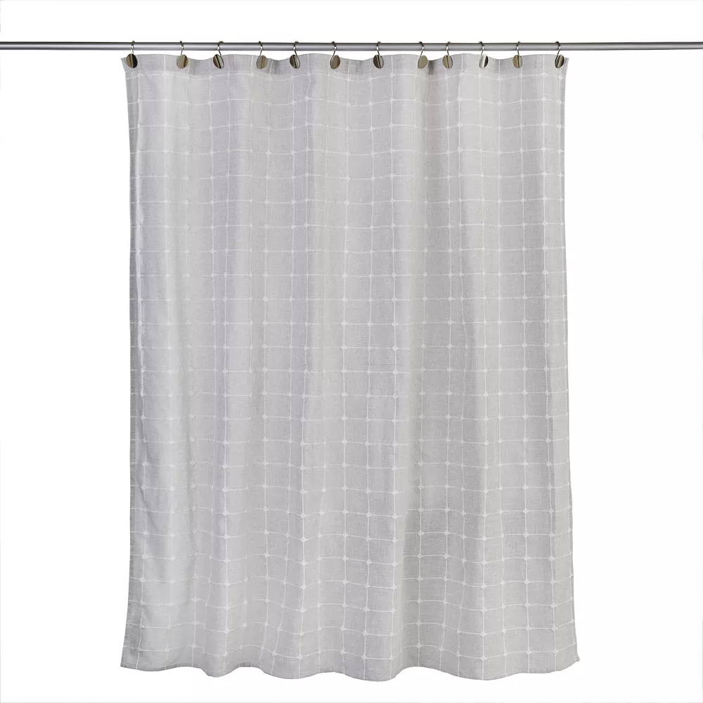 SKL Home Windowpane Texture Shower Curtain 1 SKL Home Windowpane Texture Shower Curtain