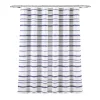 Lush Décor Lush Decor Stripe Clip Jacquard Shower Curtain