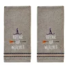 SKL Home Drink Up Witches 2-piece Hand Towel Set