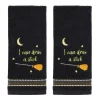 SKL Home "I Can't Drive A Stick" Halloween 2-piece Hand Towel Set