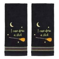SKL Home "I Can't Drive A Stick" Halloween 2-piece Hand Towel Set