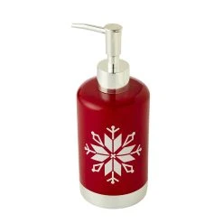 SKL Home Snowflake Winter Soap Pump
