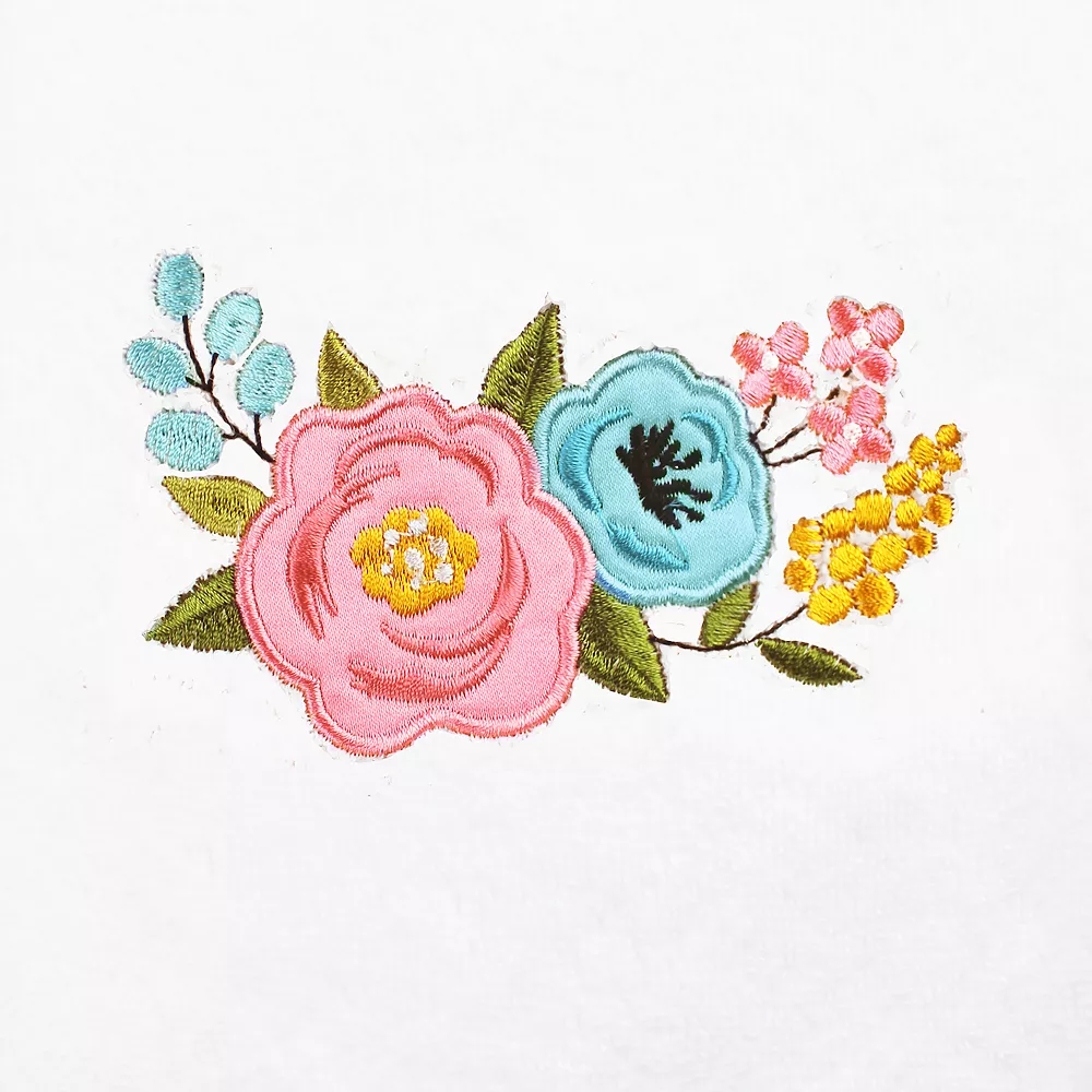 Linum Home Textiles Primavera Embroidered Luxury Turkish Cotton Hand Towel - Image 3