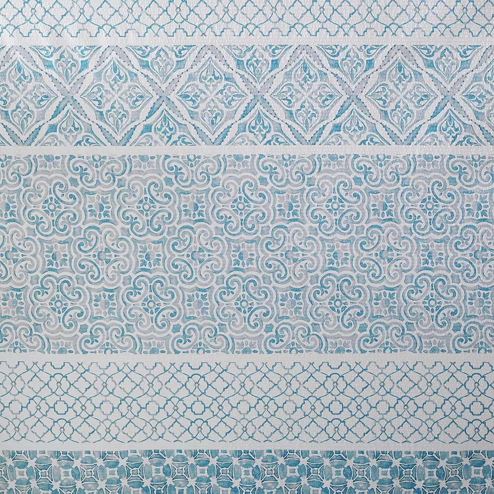 Madison Park Bree Seersucker Printed Shower Curtain - Image 4