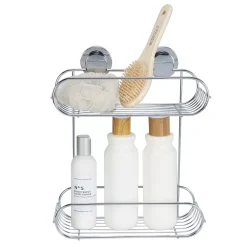 Bath Bliss 2 Tier Suction Cup Bathroom Baskets