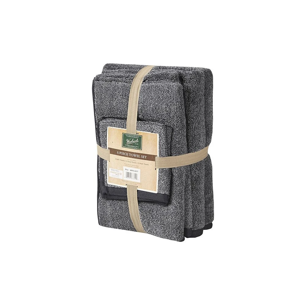 Woolrich Marle Cotton Dobby Yarn Dyed 6-Piece Towel Set - Image 4