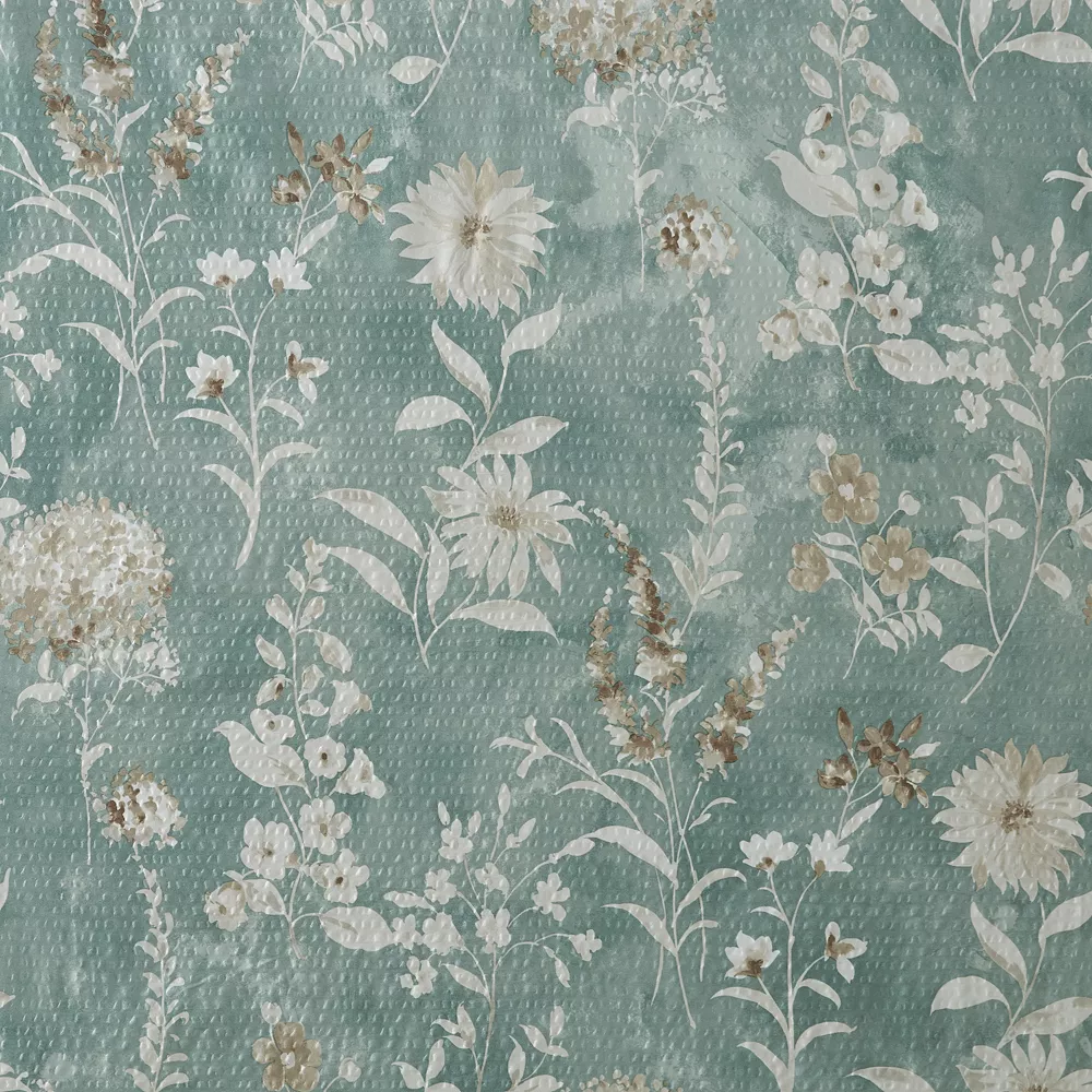 Madison Park Mirabella Seersucker Printed Shower Curtain - Image 4