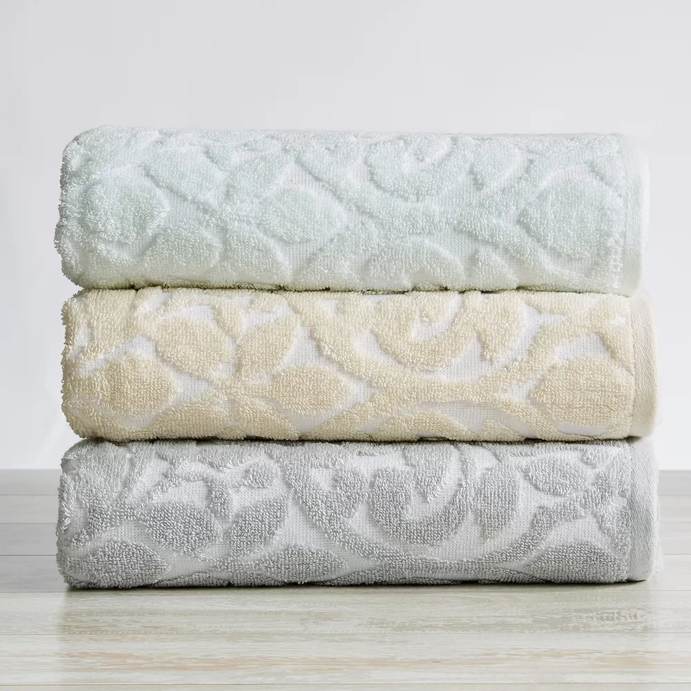 Great Bay Home Cassie Cotton Jacquard 6-piece Towel Set - Image 3