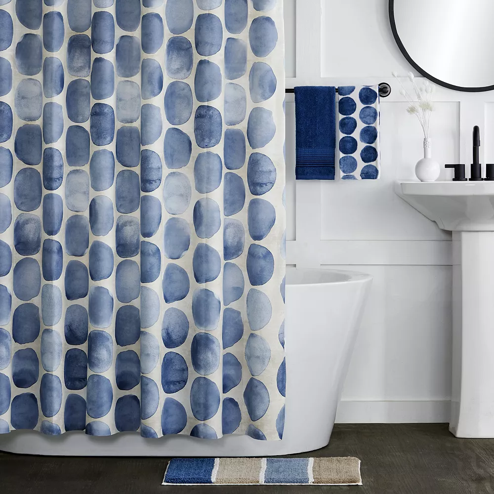 The Big OneĀ® Logan Dots 13-Piece PEVA Shower Curtain & Hook Set - Image 2