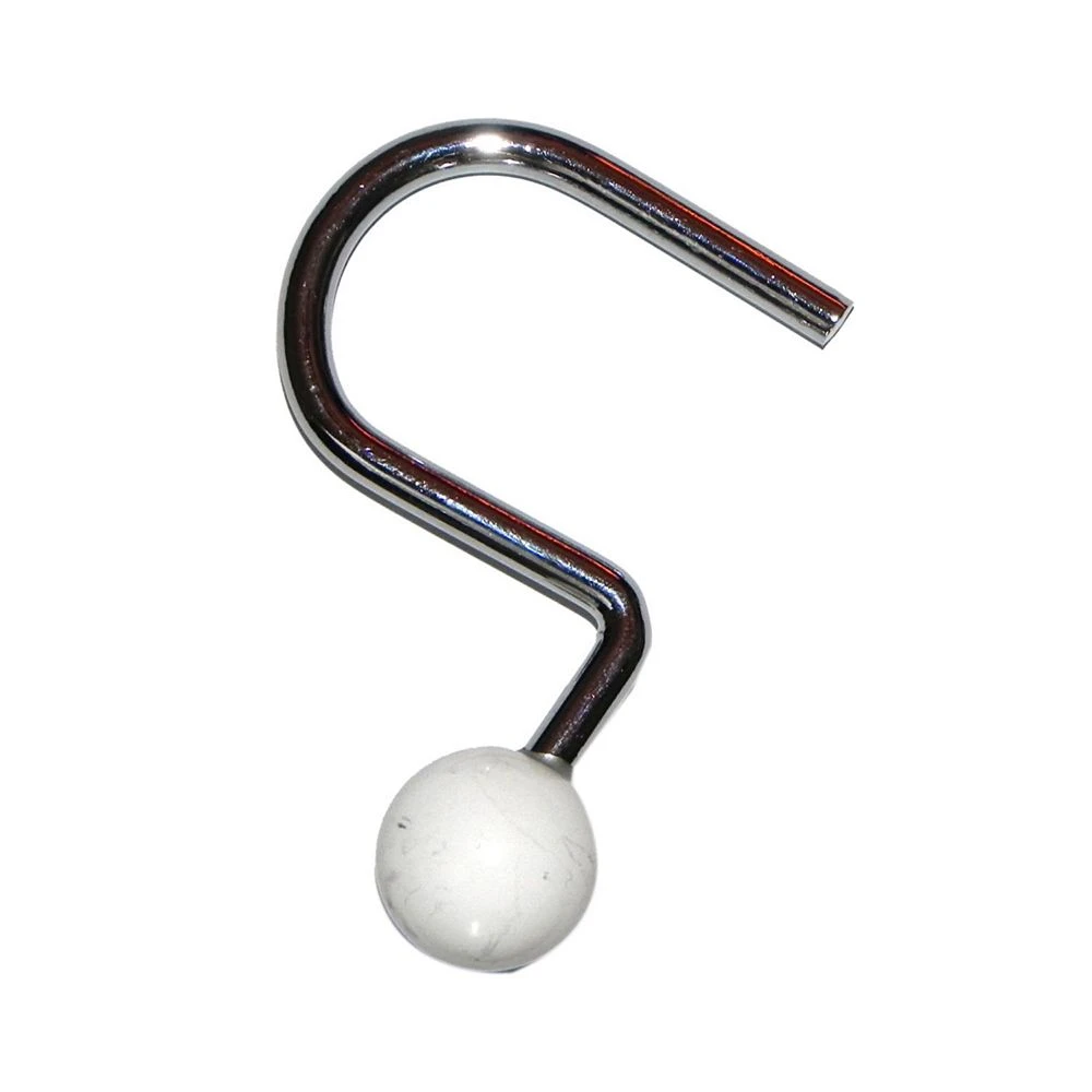 Carnation Home Fashions Ball Shower Curtain Hooks, White