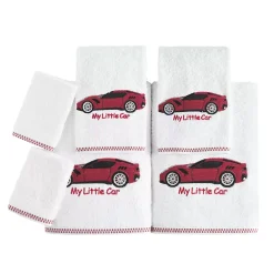 Classic Turkish Towels Genuine Cotton Soft Absorbent Kids Towel 6 Piece Set With 2 Bath Towels, 2 Hand Towels, 2 Washcloths