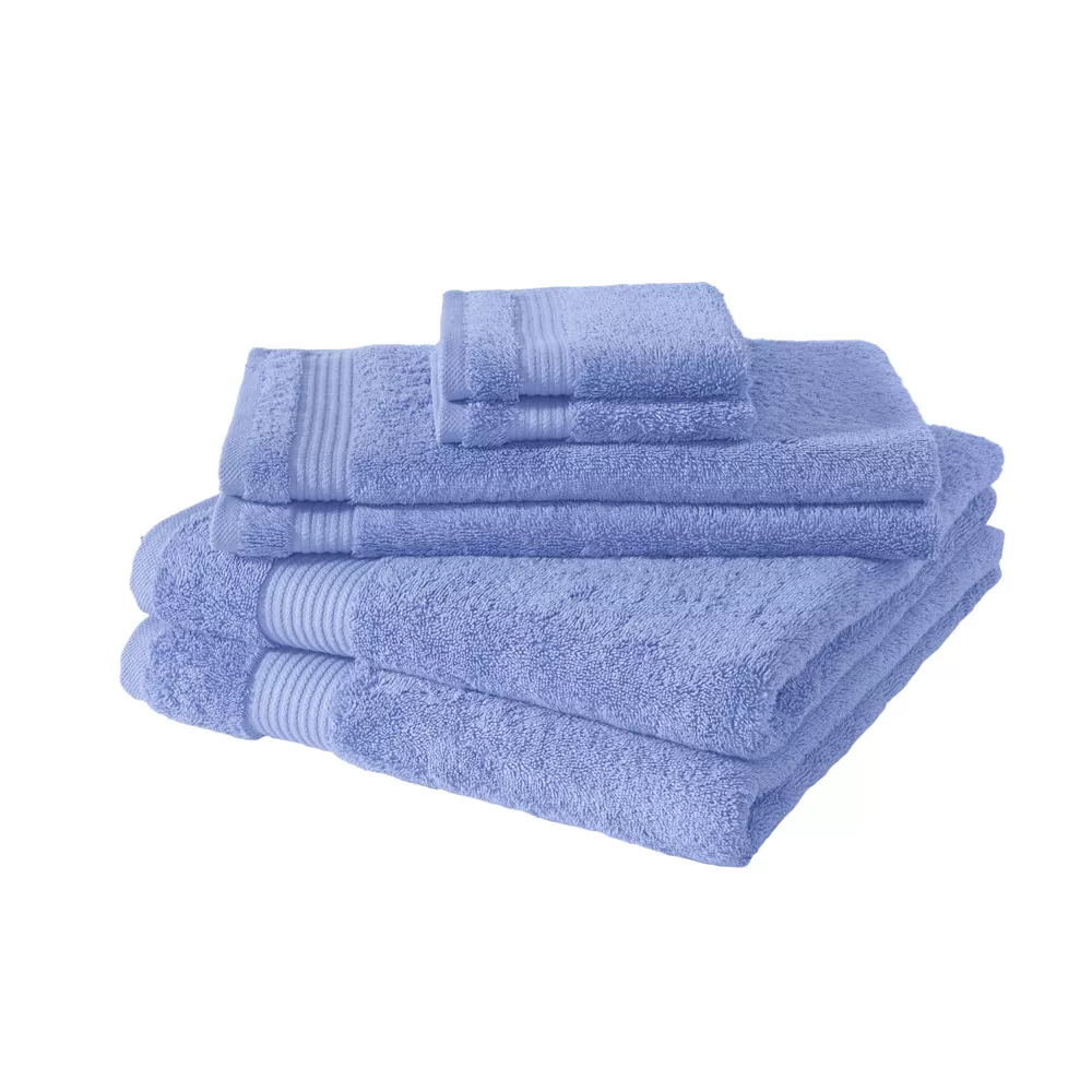 Classic Turkish Towels Genuine Cotton Soft Absorbent Amadeus 6 Piece Set, 2 Bath Towels, 2 Hand Towels, 2 Washcloths - Image 2
