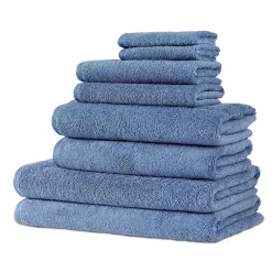 Classic Turkish Towels Genuine Cotton Soft Absorbent Hospitality Bath Towels 8 Piece Set