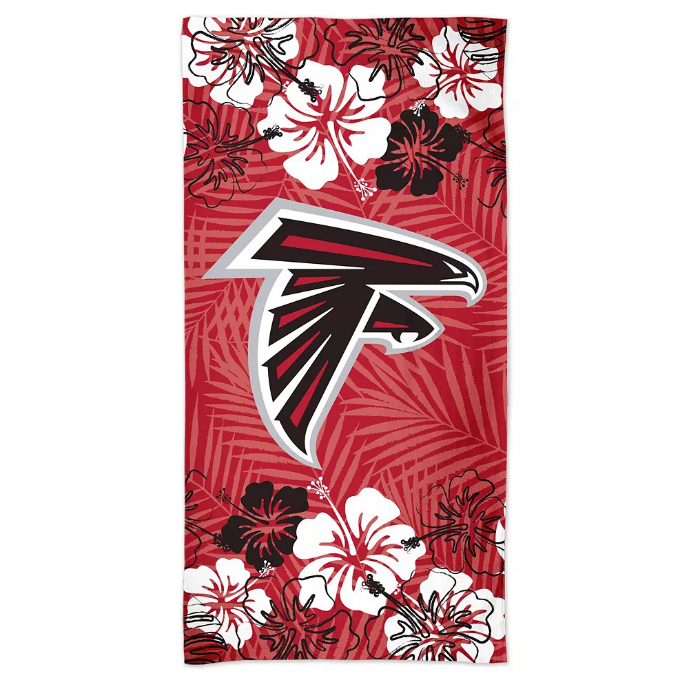 WinCraft Atlanta Falcons 60'' X 30'' Floral Spectra Beach Towel