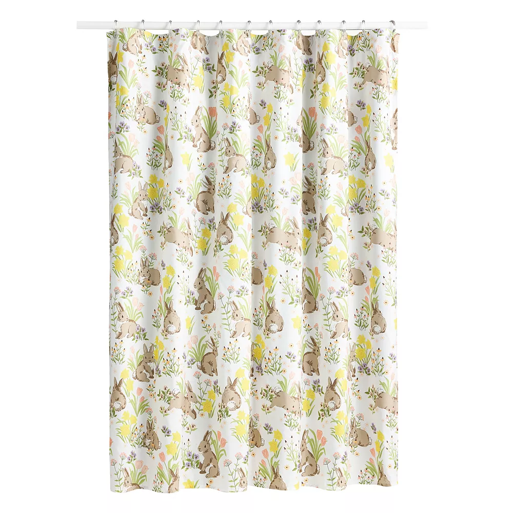 Celebrate Together Easter Celebrate Togetherâ„¢ Easter Bunny Scenic Shower Curtain
