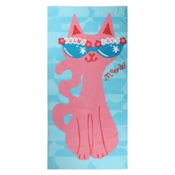 The Big One Kids™ Pink Cat Beach Towel