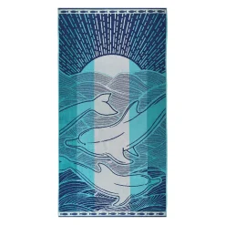The Big One® Dolphin Extra Large Woven Beach Towel