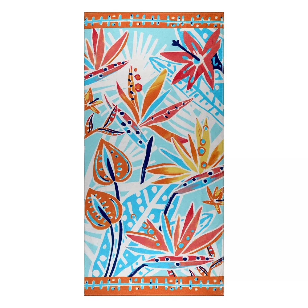 The Big OneĀ® Floral Extra Large Beach Towel