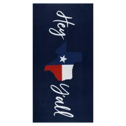 The Big One® "Hey Y'All" Texas Flag Extra Large Beach Towel
