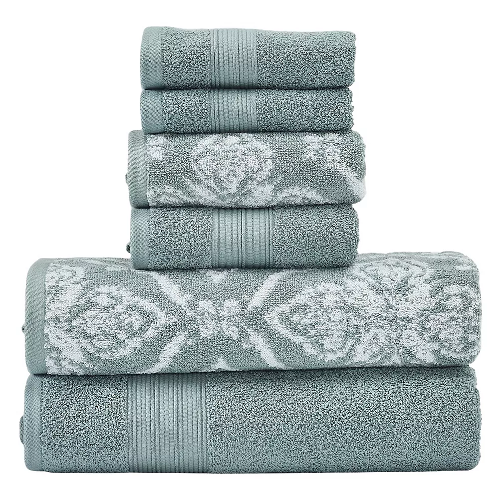 Modern Threads 6-Piece Amaris Jacquard Towel Set