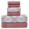 Modern Threads 6-Piece Capri Jacquard Towel Set