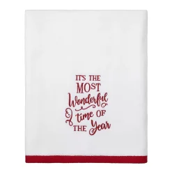 Avanti Sparkle "Most Wonderful Time Of The Year" Bath Towel