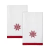 Avanti Sparkle Snowflake Fingertip Towel 2-piece Set
