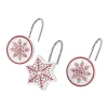 Avanti Sparkle Snowflake Shower Curtain Hooks