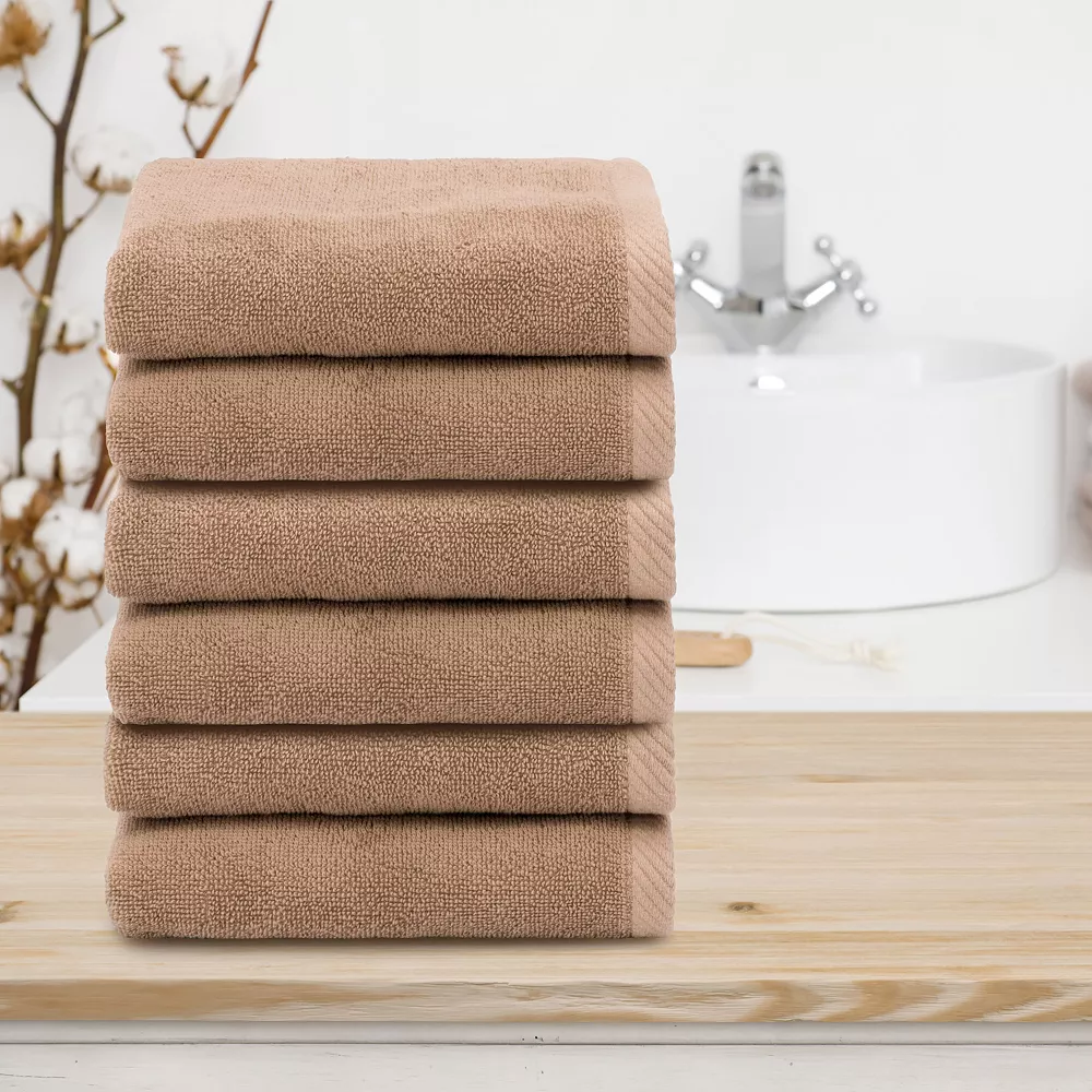 Linum Home Textiles 6-piece Turkish Cotton Ediree Hand Towel Set - Image 3