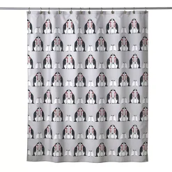 Vern Yip By SKL Home Arctic March Penguin Shower Curtain
