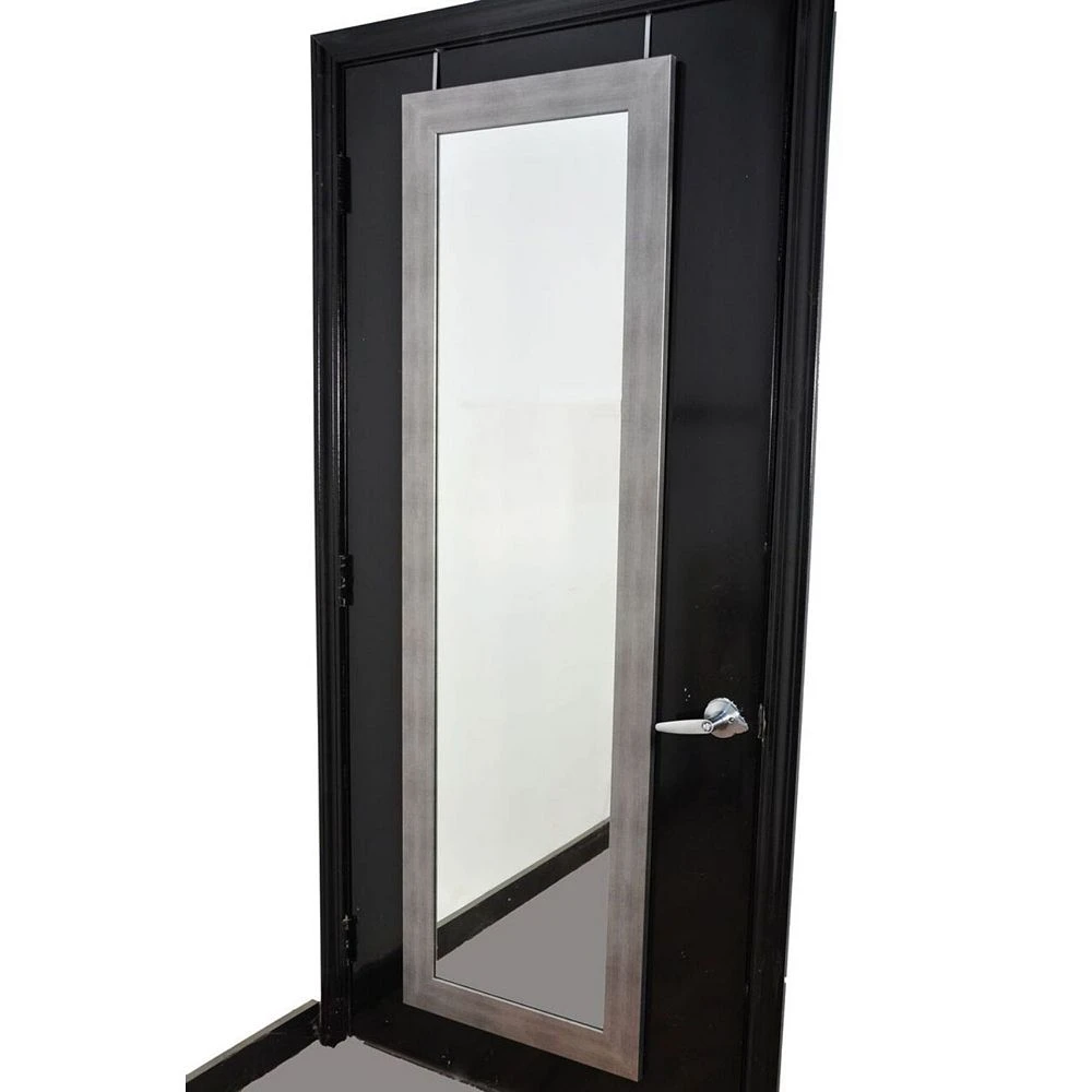 BrandtWorks Cool Muted Silver Over The Door Full Length Mirror - 21.5" X 71" - Image 2