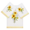Linum Home Textiles Turkish Cotton Girasol 3-piece Embellished Towel Set