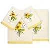 Linum Home Textiles Turkish Cotton Girasol 4-piece Embellished Towel Set