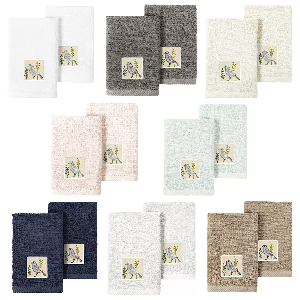 Linum Home Textiles Turkish Cotton Belinda 2-piece Embellished Fingertip Towel Set - Image 5