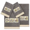 Linum Home Textiles Turkish Cotton Belinda 4-piece Embellished Towel Set