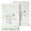 Linum Home Textiles Turkish Cotton Stella 2-piece Embellished Bath Towel Set