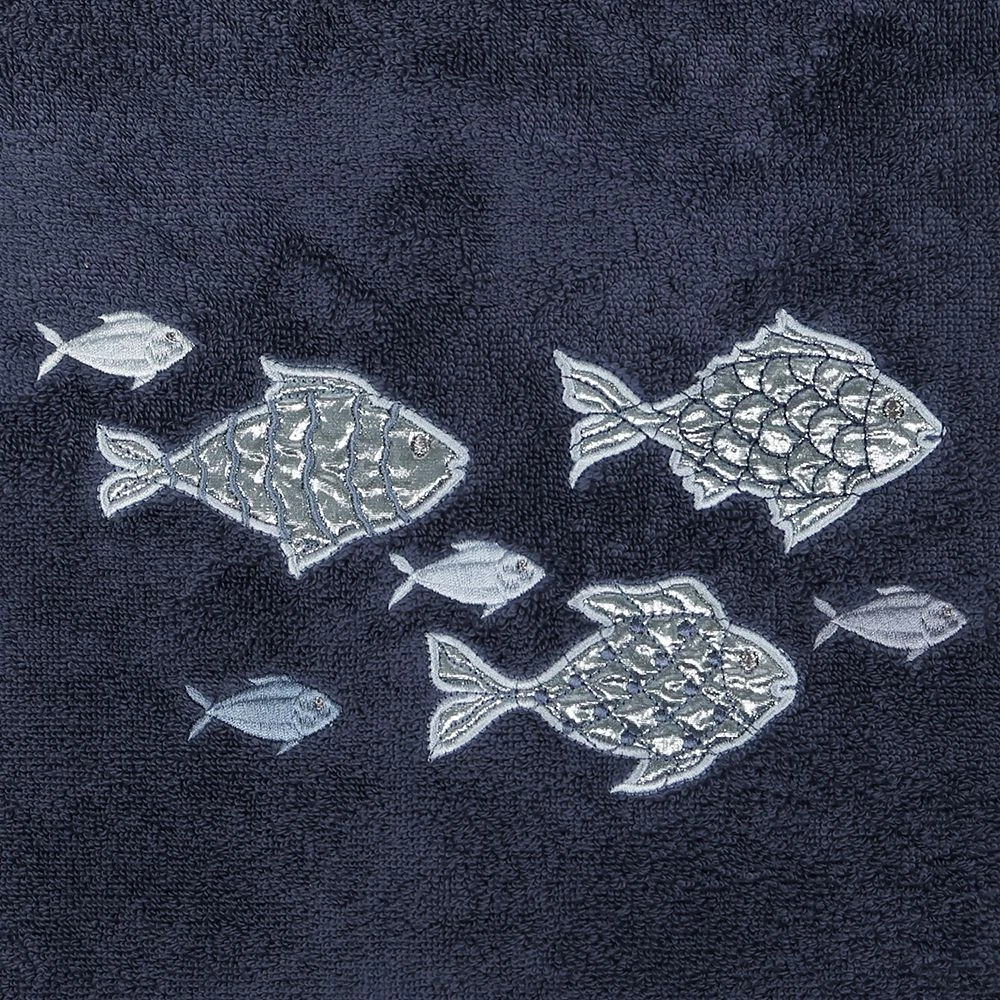 Linum Home Textiles Turkish Cotton Figi 2-piece Embellished Bath Towel Set - Image 3