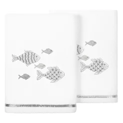 Linum Home Textiles Turkish Cotton Figi 2-piece Embellished Hand Towel Set